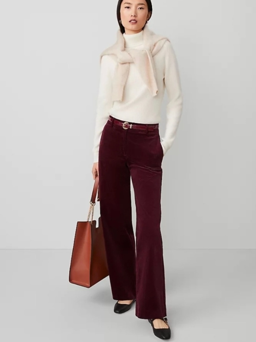 NWT Ann Taylor Perfect Wide-Leg Corduroy Pant Size 0
